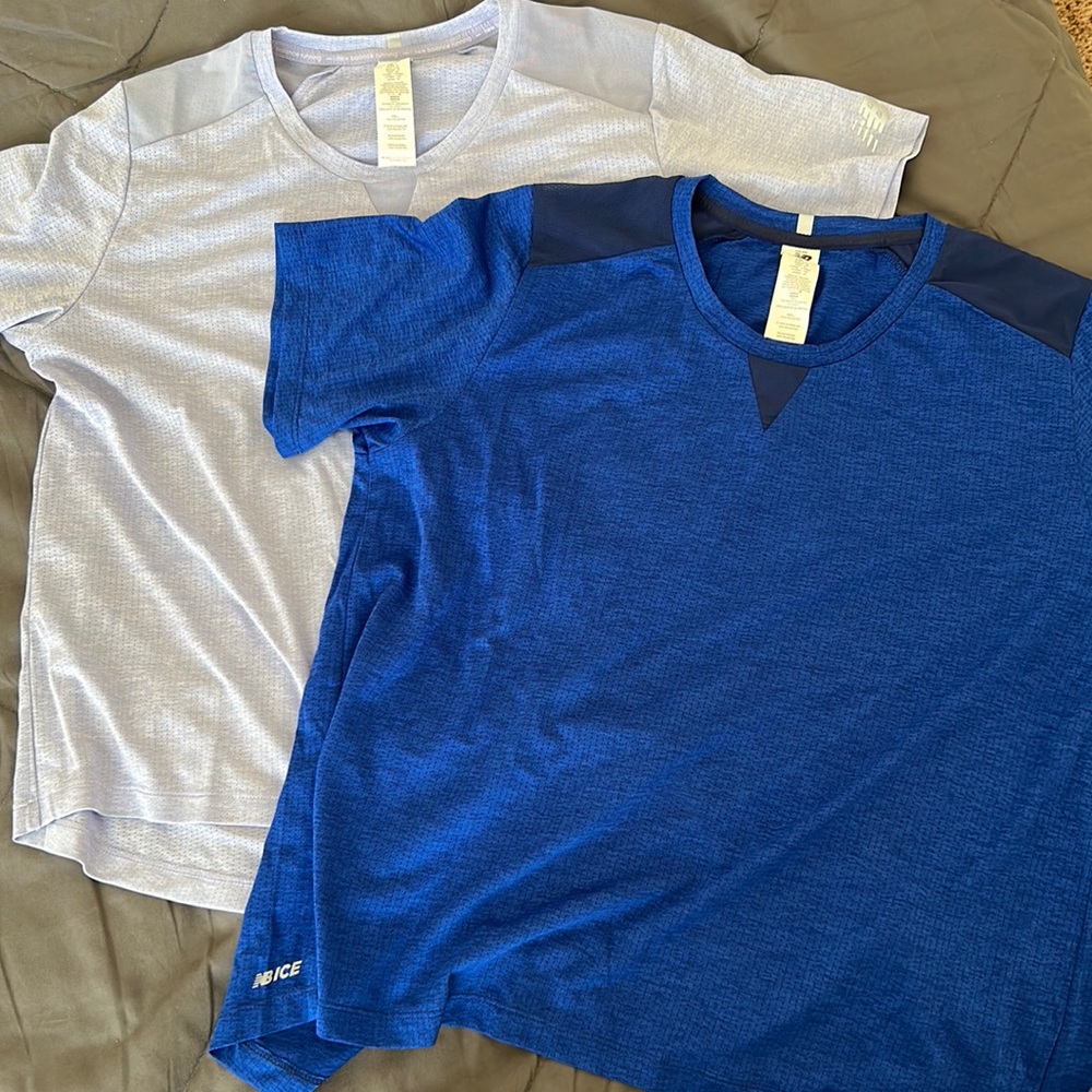 NWT - 2 New Balance short sleeve mesh tops